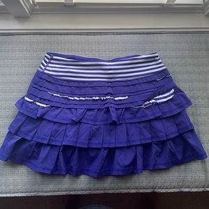 Lululemon Back on Track Skirt Size 4 Pigment Blue